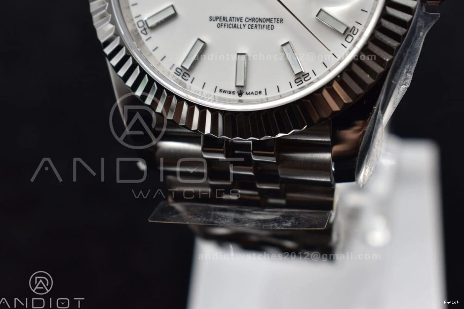 on Edition 1:1 Bracelet Dial 41 DIWF White DateJust Steel Stick Best SA3235 Jubilee 904L 126334 0524